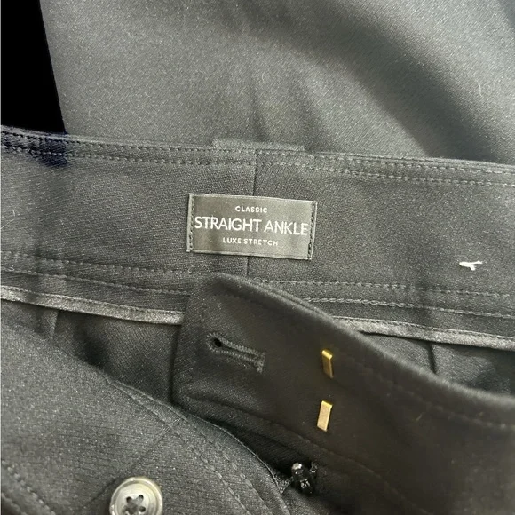 White House Black Market Black Skinny Pants with Gold Buttons - Picture 8 of 8